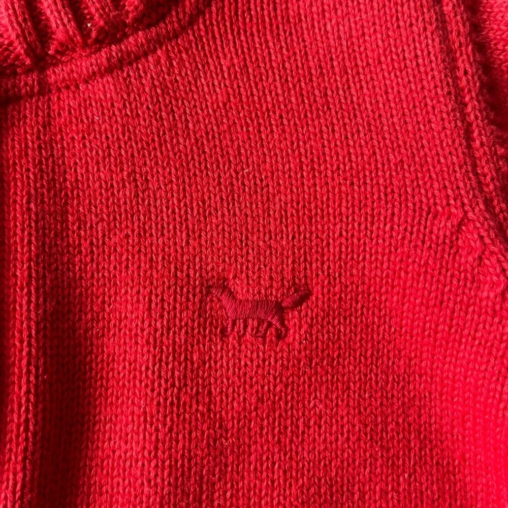Carters Chunky Sweater Bright Coral Ribbed, Warm Quarter Zip Sweater Kids Sz 6